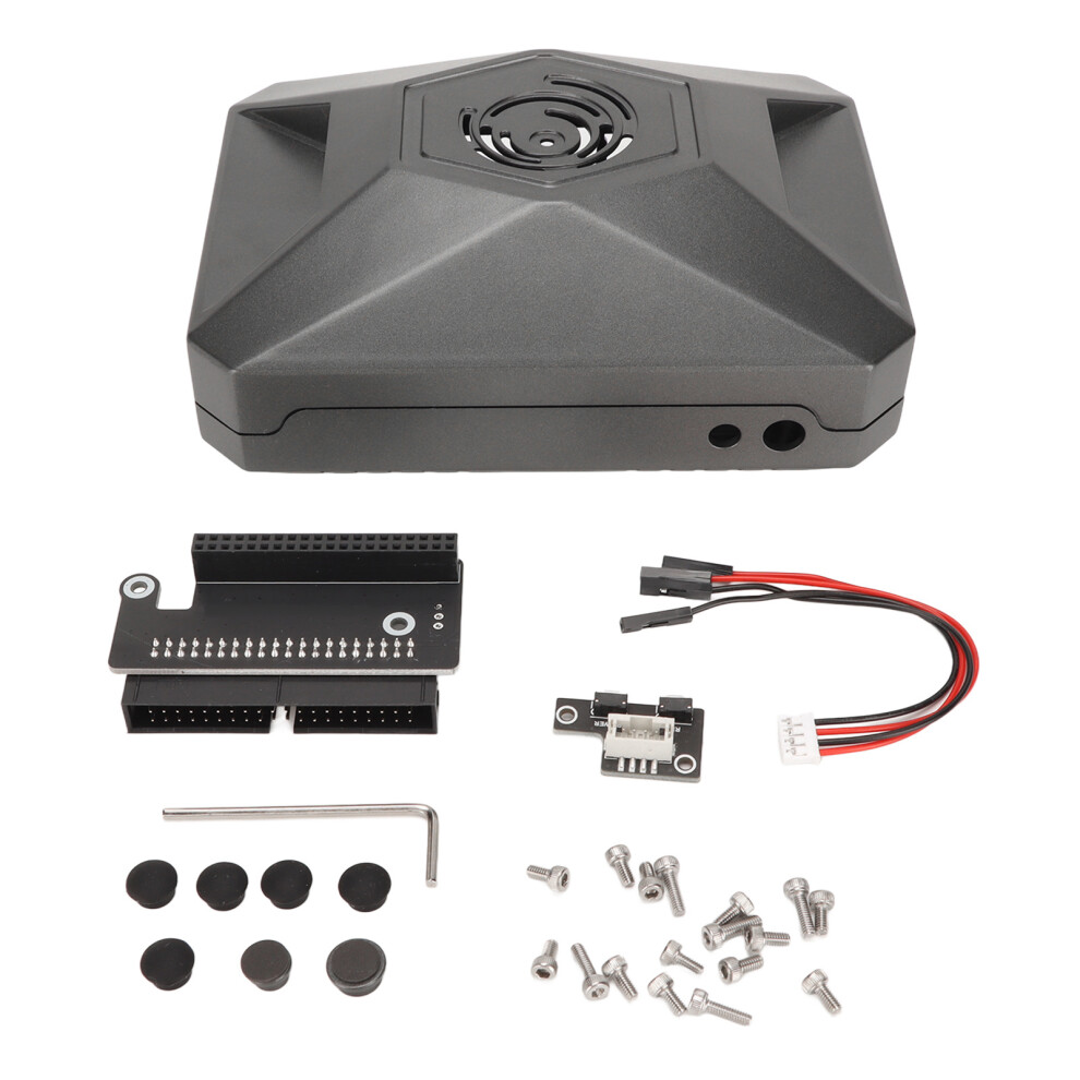 Raspberry Pi Case With Aluminum Heatsink Cover, Passive Cooling Aluminum Alloy Housing Featuring Pwm Cooling Fan And Effective Management For Intellig 9176269617721