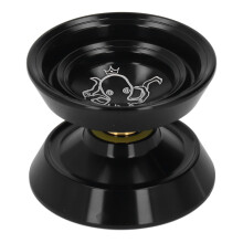 Alloy Unresponsive Yoyo Toy, Black, Includes Replacement Strings for Boys