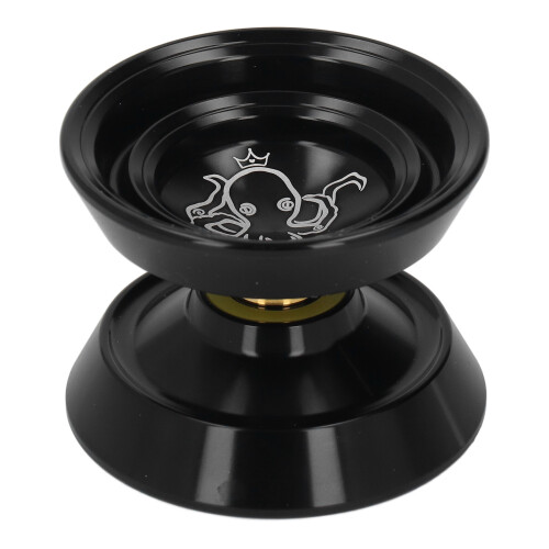 Alloy Unresponsive Yoyo Toy, Black, Includes Replacement Strings for Boys