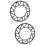 2Pcs Professional Black Bike Single Chain Ring 130Mm Bcd Accessories 7