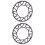 2Pcs Professional Black Bike Single Chain Ring 130Mm Bcd Accessories 5