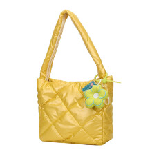 2023 Quilted Bag for Girl Women Splashproof Shoulder Bag-Yellow