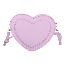 Sac à main tendance d'inspiration vintage en forme de cœur-Rose