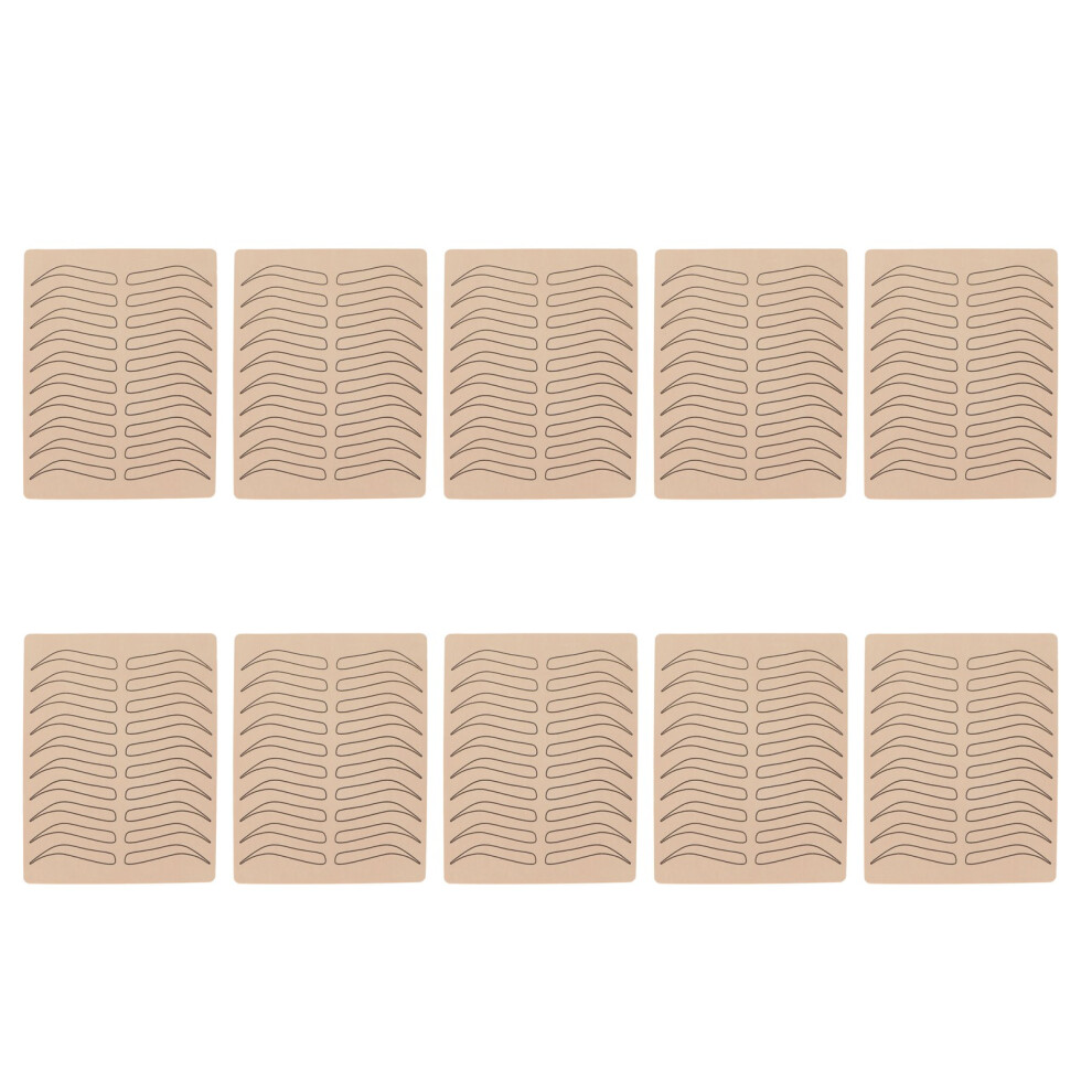 Eyebrow Tattoo Practice Skins, Perfect Technique & Realistic Experience, Double Sided Usage & Comfortably Soft, Durable Long Lasting for Micr