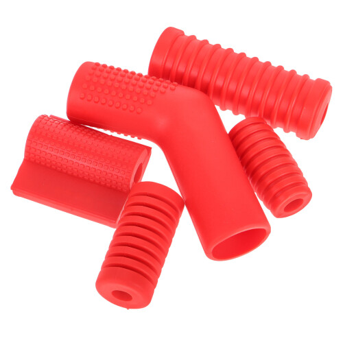 10Stk Silikon Schaltabdeckung Für Hebel Rot Elastisch 1