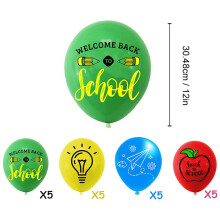 Set Di decorazioni per la festa di inizio scuola con striscione, palloncini e topper per torte
