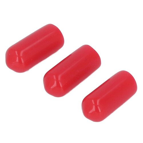 100PCS PVC Red Thread Protective Caps for 6mm Pipe, Screw & Flange Ends 1