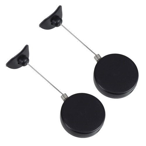 10Pièces Câble Serrure Rétractable Acier Durable Noir Pour Protection