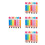 28Pièces Accessoires Décoratifs Crayons Gonflables PVC Assortis École 4
