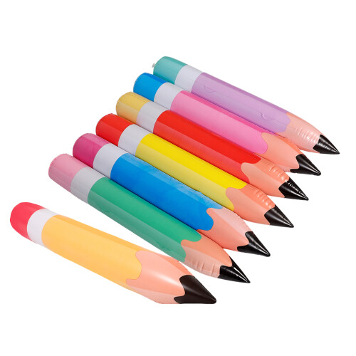 28Pièces Accessoires Décoratifs Crayons Gonflables PVC Assortis École 1