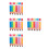 28Pièces Accessoires Décoratifs Crayons Gonflables PVC Assortis École 8