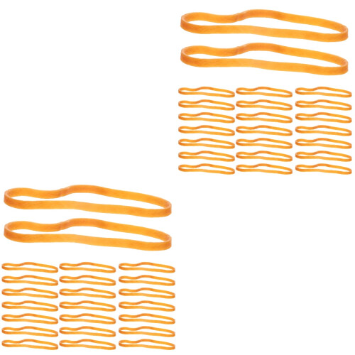 2Ensembles Bandes Élastiques Orange Résistantes Pour Usage 2