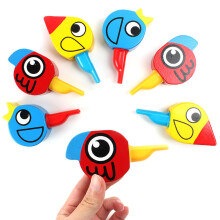 12Pièces Sifflets Bois Créatifs Oiseaux Jouet Amusant Enfants