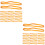 2Ensembles Bandes Élastiques Orange Résistantes Pour Usage 5