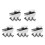20Pièces Support Verre Étagère Zinc Argenté Fixation Robuste Intérieur 6
