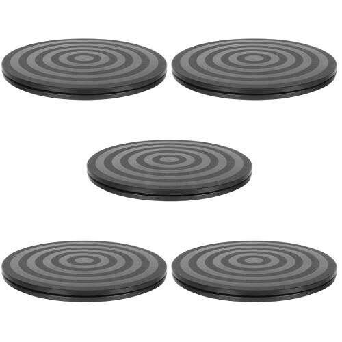 5Pièces Plateau Rotatif Noir En PP Pour Découpe Précise 2