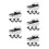 20Pièces Support Verre Étagère Zinc Argenté Fixation Robuste Intérieur 7
