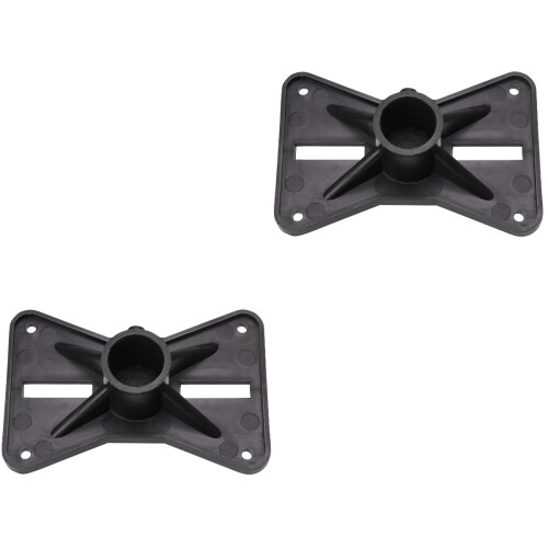 2Pièces Support Solide Noir Pour Haut-Parleur, Installation Simple 2