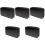 5Pièces Boîte Cd Résistante Noire Transport Dvd Pour Facile 3