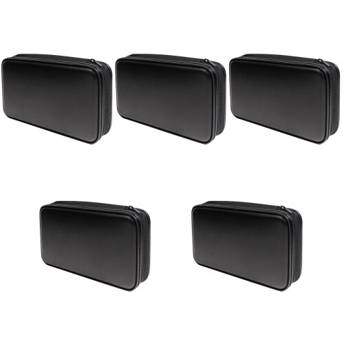 5Pièces Boîte Cd Résistante Noire Transport Dvd Pour Facile 2