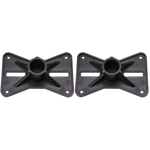 2Pièces Support Solide Noir Pour Haut-Parleur, Installation Simple 1