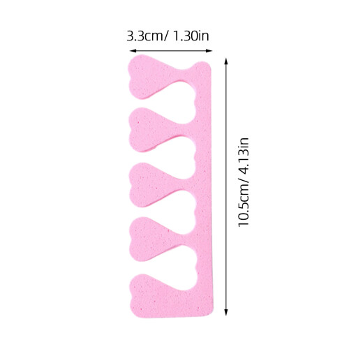 4Pièces Protections Orteils Mousse Rose Accessoires Pour Nail Art 1