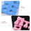 4Pièces Protections Orteils Mousse Rose Accessoires Pour Nail Art 9