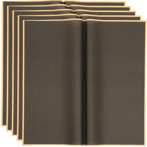 40Pièces Papier Noir Mat Pour DIY Bouquet 1