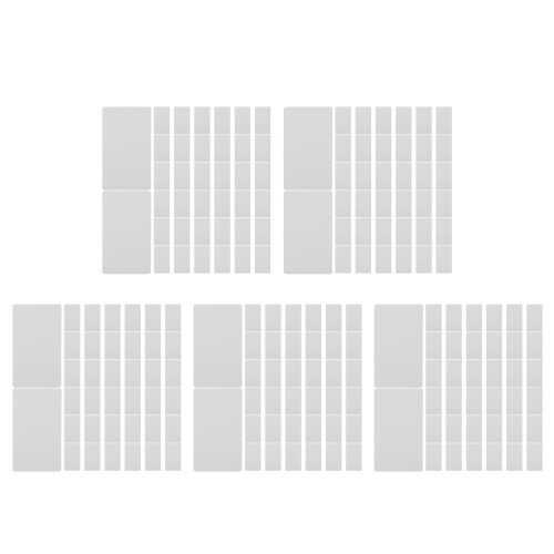 5Pièces Cartes Memo Blanches Kraft Pour Messages Notes DIY 1