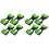 8Pièces Étagère Haltères Vert Durable Support 4