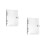2Pièces Couvre- -Notes PVC Transparent Protection Document Pratique 7