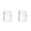 2Pièces Couvre- -Notes PVC Transparent Protection Document Pratique 9