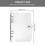 2Pièces Couvre- -Notes PVC Transparent Protection Document Pratique 11