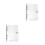 2Pièces Couvre- -Notes PVC Transparent Protection Document Pratique 8