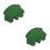 80Pièces Découpes Shamrock Vert Décorations Salle 6