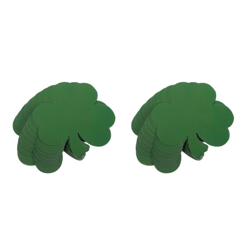 80Pièces Découpes Shamrock Vert Décorations Salle 2