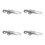 4Pièces Fixations Rapides Aluminium Acier Pour Pliant 7