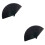 2Pièces Éventail Pliable Noir Sac De Transport 7