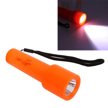 ABS Waterproof Underwater Torch, 10m Dive Range, 100-200m Reach, Orange