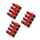 12Pcs Motorcycle Quick Release Buckle Kit Pom+metal Multi Color 6