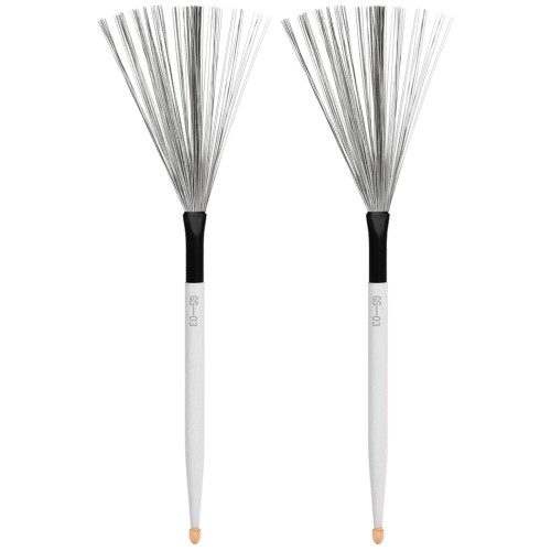 1Paire Accessoire Batterie Brosse Durable En Acier Carbone 2