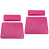 2Pièces Coussin Nail Salon Rosé PU Cuir, Support Main 3