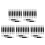 250Pcs Women's White Eyeshadow Brush Set with Rounded Dual-Ended Tips 8