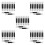 250Pcs Women's White Eyeshadow Brush Set with Rounded Dual-Ended Tips 4