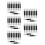 250Pcs Women's White Eyeshadow Brush Set with Rounded Dual-Ended Tips 10