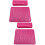 2Pièces Coussin Nail Salon Rosé PU Cuir, Support Main 6