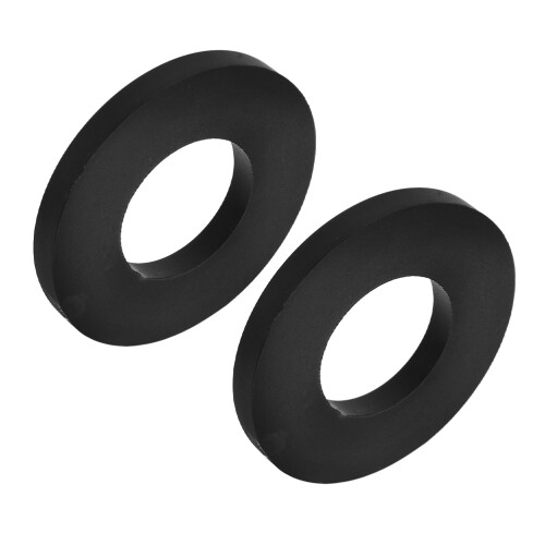 6Pcs Car Shock Absorption Ring Rubber Buffer Cushions Black Auto Parts 1