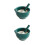2Ensembles Bol De Broyage Céramique Vert Compact Pour Usage 8