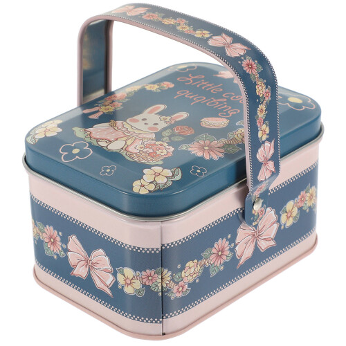 4Pcs Multi Color Tinplate Cookie Tin Durable Holiday Candy Storage Box 1
