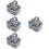 4Pcs Multi Color Tinplate Cookie Tin Durable Holiday Candy Storage Box 9
